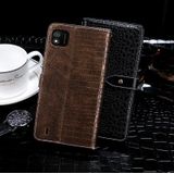 For Wiko Y62 idewei Crocodile Texture Horizontal Flip Leather Case with Holder & Card Slots & Wallet(Black)