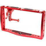 Diving Dual Handheld Grip Bracket Stabilizer Extension Phone Clamp Camera Rig Cage Underwater Case for GoPro HERO9 /8 /7  Colour: Red Bracket + Shutter