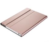 A500 For Samsung Galaxy Tab A7 T500/T505 10.4 inch 2020 Detachable Bluetooth Keyboard Ultrathin Horizontal Flip Leather Case with Holder & Elastic Band(Rose Gold)
