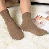 3 Pairs Winter Warm Comfortable Cashmere Socks for Men and Women(Coffee)