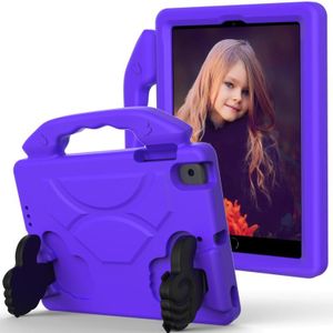 For iPad Mini 5/4/3/2/1 EVA Material Children Flat Anti Falling Cover Protective Shell With Thumb Bracket(Purple)