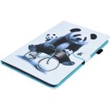 For Samsung Galaxy Tab A 10.1 2019 SM-T515 / SM-T510 Animal Pattern Horizontal Flip Leather Case with Holder & Card Slots & Photo Frame(Cycling Panda)