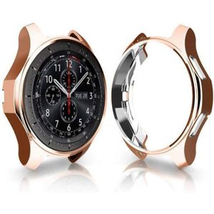 TPU Plated Shockproof Case for Samsung Gear S3 Frontier Smartwatch 42mm(Rose Gold)