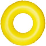 10 PCS Cartoon Pattern Double Airbag Thickened Inflatable Swimming Ring Crystal Swimming Ring  Size:60 cm(Yellow)