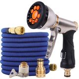 2068 Car Washing Telescopic Magic Hose Garden Watering Alloy Sprinkler  Style: 15m Set