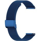 18mm Metal Mesh Wrist Strap Watch Band for Fossil Female Sport / Charter HR / Gen 4 Q Venture HR (Dark Blue)