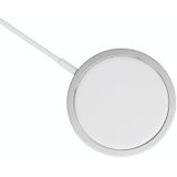 WIWU M5 15W QI Standard Magsafe Magnetic Fast Charging Wireless Charger for iPhone 12(White)