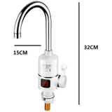 Digital Display Electric Heating Faucet Instant Hot Water Heater EU Plug Digital Elbow With Leakage Protection