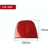 Car Carbon Fiber Reading Light Panel Decorative Sticker for BMW Mini F55 F56 F60  Left and Right Drive Universal (Red)