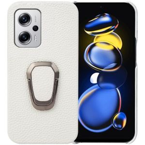 Voor Xiaomi Redmi Note 11T Pro Ringhouder Litchi-textuur Lederen telefoonhoes