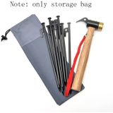 10 PCS 30cm Outdoor Camping Ground Nail Storage Bag Thickened Oxford Cloth Tent Windproof Rope Buckle Finishing Bag