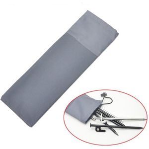 10 PCS 30cm Outdoor Camping Ground Nail Storage Bag Thickened Oxford Cloth Tent Windproof Rope Buckle Finishing Bag