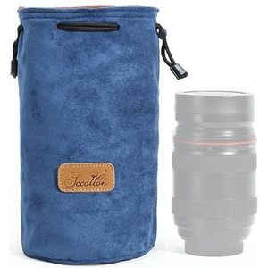 S.C.COTTON Liner Shockproof Digital Protection Portable SLR Lens Bag Micro Single Camera Bag Round Blue M