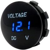 Universal Digital Display Waterproof LED Voltage Meter for DC 12V-24V Car Motorcycle Truck(Blue)