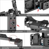 PULUZ Video Camera Cage Stabilizer with Handle & Rail Rod for Nikon Z6 / Z7 (Black)