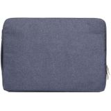 11.6 inch Universal Fashion Soft Laptop Denim Bags Portable Zipper Notebook Laptop Case Pouch for MacBook Air  Lenovo and other Laptops  Size: 32.2x21.8x2cm (Dark Blue)