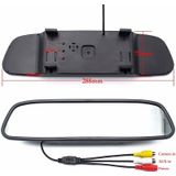 PZ604 170 Degree Car 4.3 inch Rearview Mirror Monitor with Round Camera