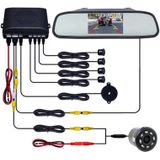 PZ604 170 Degree Car 4.3 inch Rearview Mirror Monitor with Round Camera