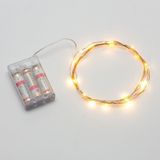 3m 150LM LED Silver Wire String Light  Yellow Light  3 x AA Batteries Powered SMD-0603 Festival Lamp / Decoration Light Strip
