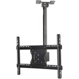 32-65 inch Universal Height & Angle Adjustable Single Screen TV Wall-mounted Ceiling Dual-use Bracket  Retractable Range: 0.5-2m
