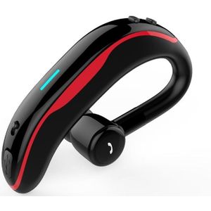 Car Handfree Wireless Ear-hook Bluetooth Earphone with Microphone(Black Red)