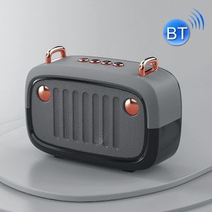 BS32D Wireless Bluetooth Speaker Cartoon Subwoofer Outdoor Card Portable Mini Speaker(Silver Gray)