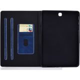 For Samsung Galaxy Tab A 9.7 T550/T555C Cowhide Texture Horizontal Flip Leather Case with Holder & Card Slots & Sleep / Wake-up Function(Blue)