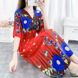 Seaside Holiday Printed High Waist Slim Beach Skirt (Color:6 Size:L)