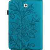 For Samsung Galaxy Tab S2 9.7 T810/T815 Lace Flower Embossing Pattern Horizontal Flip Leather Case with Holder & Card Slots & Wallet & Photo Frame(Blue)