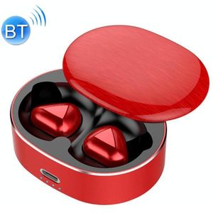 T50 6D Noise Cancelling Bluetooth V5.0 Wireless Bluetooth Headphone  Support Binaural Calls(Red)