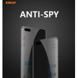 For Huawei P40 Pro ENKAY Hat-Prince 0.26mm 9H 3D Curved Heat Bending Privacy Anti-spy Full Screen Tempered Glass Film