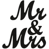 Wooden Mr and Mrs Sign Wedding Decoration(JM00988)