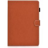For iPad Air / iPad Air 2 / iPad 9.7 (2018 & 2017) Solid Color Tablet PC Universal Magnetic Horizontal Flip Leather Case with Card Slots & Holder(Brown)