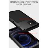 LOVE MEI Metal Shockproof Waterproof Dustproof Protective Case For iPhone 12 mini(Red)