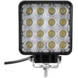 48W Bridgelux 4000lm 16 LED White Light Condenser Engineering Lamp / Waterproof IP67 SUVs Light  DC 10-30V(Black)