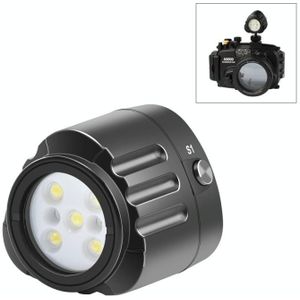 PULUZ 40m Underwater LED Photography Fill Light 1000LM 3.7V/1100mAh Diving Light for GoPro HERO9 Black / HERO8 Black / HERO7 /6 /5 /5 Session /4 Session /4 /3+ /3 /2 /1  Insta360 ONE R  DJI Osmo Action and Other Action Cameras(Black)