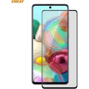 For Samsung Galaxy A71 ENKAY Hat-Prince 0.26mm 9H 6D Privacy Anti-spy Full Screen Tempered Glass Film