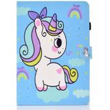 Painted Pattern TPU Horizontal Flip Leather Protective Case For Samsung Galaxy Tab A 10.1 (2016)(Rainbow Unicorn)