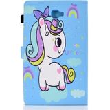 Painted Pattern TPU Horizontal Flip Leather Protective Case For Samsung Galaxy Tab A 10.1 (2016)(Rainbow Unicorn)