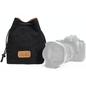 S.C.COTTON Liner Shockproof Digital Protection Portable SLR Lens Bag Micro Single Camera Bag Square Black L