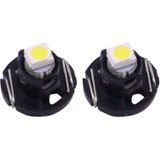 2 PCS T4.2 White Light 0.1W 5LM 1 LED SMD 3528 LED Instrument Light Bulb Dashboard Light for Vehicles  DC 12V