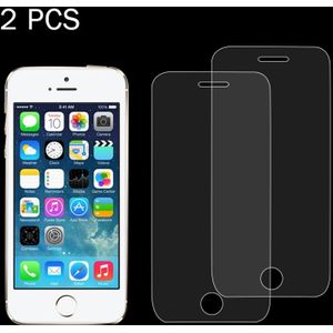 2 PCS for iPhone SE & 5 & 5S & 5C 0.26mm 9H Surface Hardness 2.5D Explosion-proof Tempered Glass Screen Film