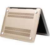 Frosted Hard Plastic Protective Case for Macbook Air 13.3 inch (A1369 / A1466)(Gold)