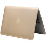 Frosted Hard Plastic Protective Case for Macbook Air 13.3 inch (A1369 / A1466)(Gold)