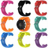 Silicone Replacement Wrist Strap for SUUNTO Core ALU Black(Orange)