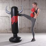 1.6m NIflatable Boxing Column  Adult Fitness Vent Sandbag Thickening Children Exercise Tumbler( Bullish)