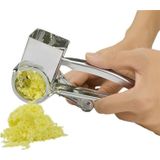 Cheese Grater Rotory Container Stainless Steel Hand-Crank Rotary Shredder with 7-8 holes