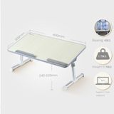 Portable Folding Adjustable Lifting Small Table Desk Holder Stand for Laptop / Notebook  Support 17 inch and Below Laptops  Max Load Weight: 40kg  Desk Surface Size: 60*30cm(Grey)