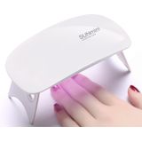 SUN mini 2 6W UV + LED USB Nail Lamp Fingernail Gel Curing Dryer (White)