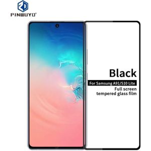 For Galaxy A91 / S10 Lite PINWUYO 9H 2.5D Full Screen Tempered Glass Film(Black)